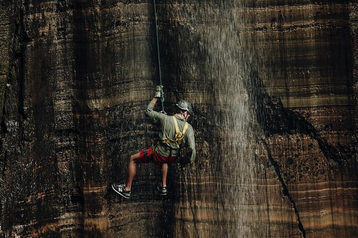 Best Rappel in Guatemala (42 mts. high waterfall near Antigua) - Photo 1 of 13