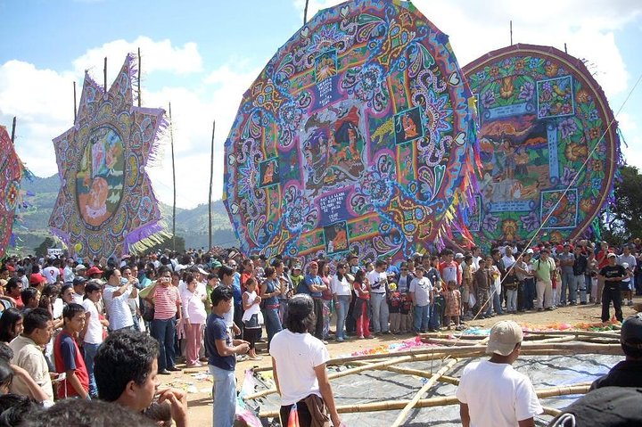 Giant kites are up to 50 feet tall