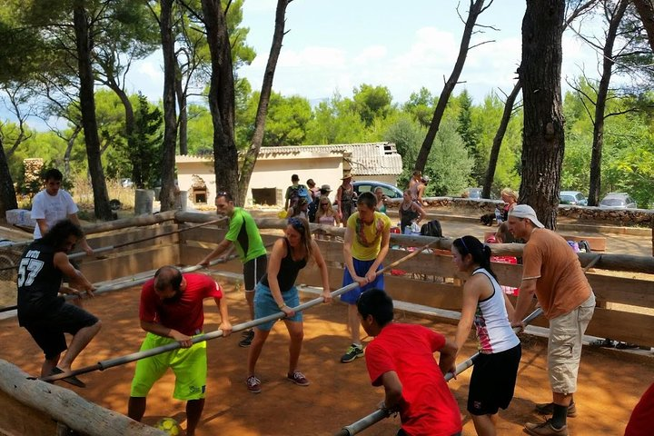 Human table football Hvar