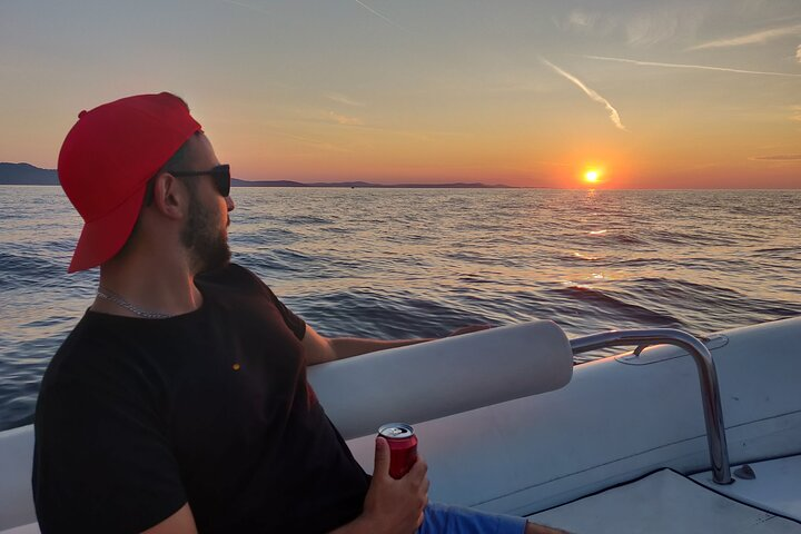 Enjoy sunset from the boat