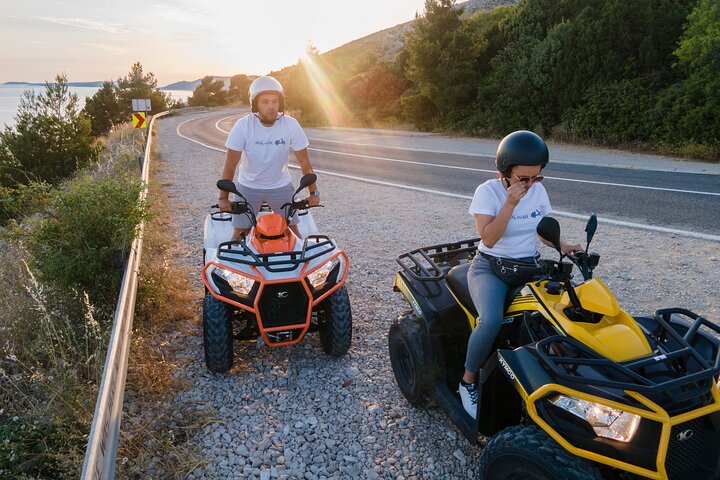 The parking above Dubovica is a perfect place to park your quad bikes and visit one of the most beautiful beaches the island offers!