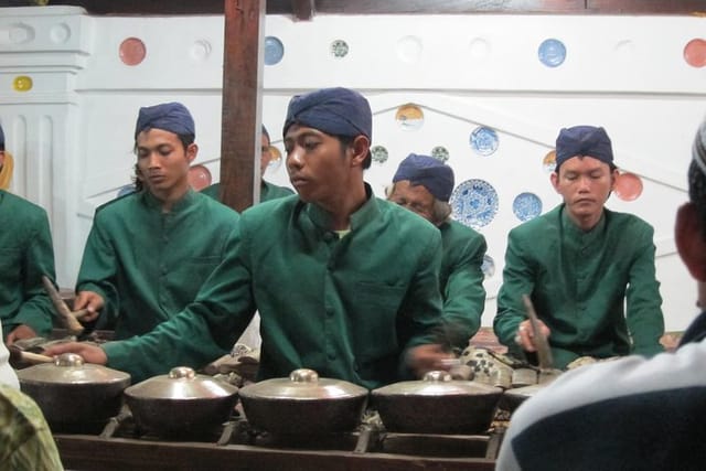 Gamelan music playing