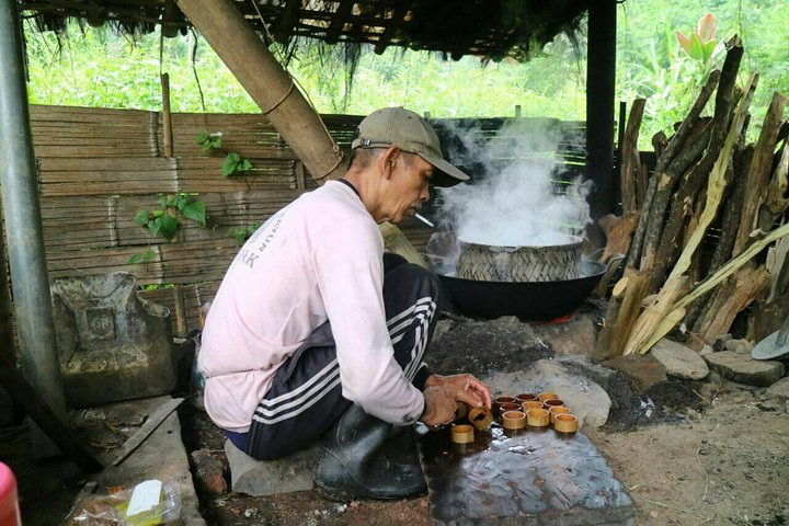 old ways palm sugar processing