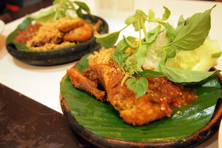 Ayam Penyet local main dish