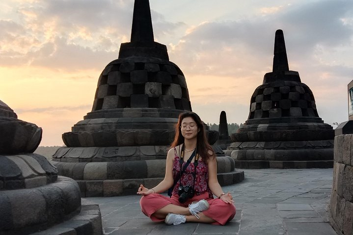 Borobudur temple sunset