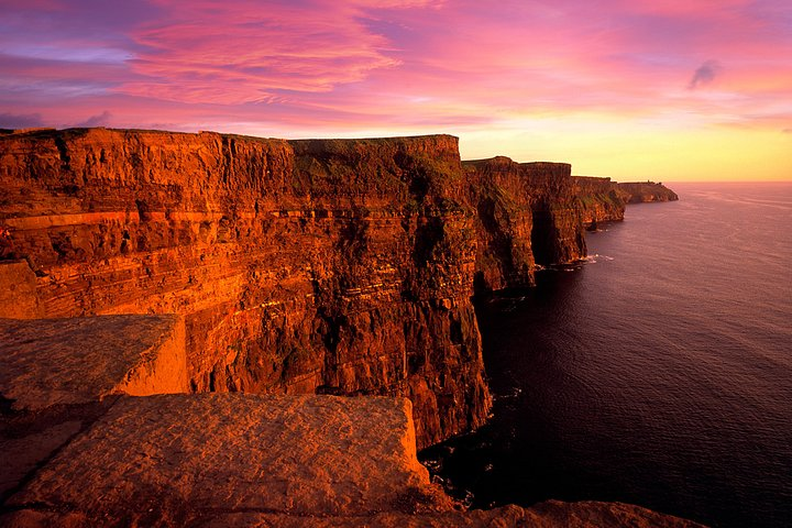 Cliffs of Moher at sunset