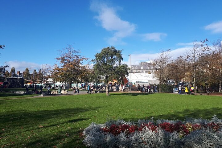 Morning in Eyre Square Galway.