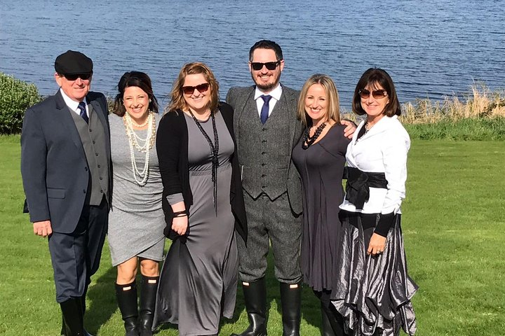 Happy Family Group near the Sea