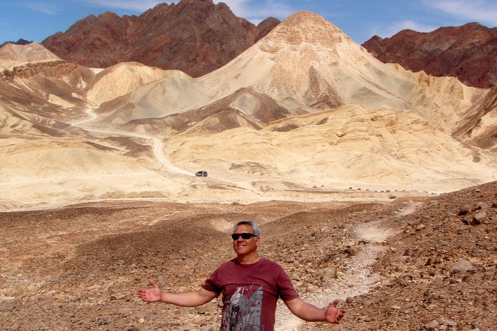 No photoshop. Strait forward Massif Eilat white dolomite and red granite mountains.