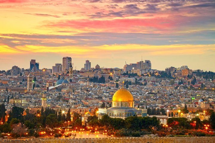 View of the Old City from Mt. of olives 