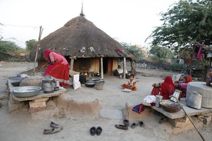 Traditional family home in village