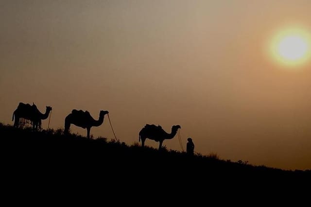 A SUNSET VIEW IN PUSHKAR