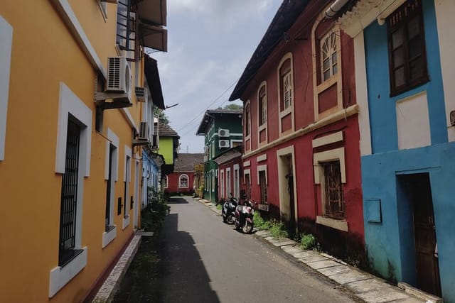 Colorful lanes of Fontainhas