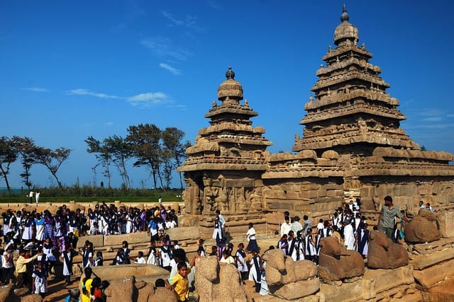 Shore temple at the beach