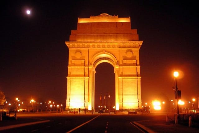 Night View of Old & New Delhi  - Photo 1 of 4