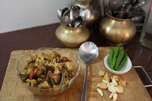 Homecooked Punjabi food