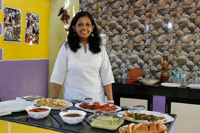 Rita in her kitchen