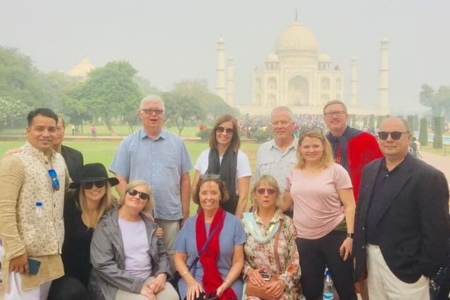  Private Taj Mahal Day Trip by Express Train With Lunch - Photo 1 of 13