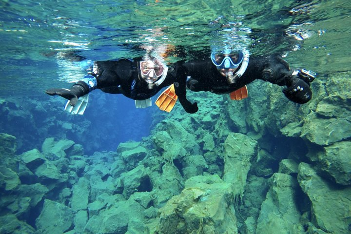 Snorkeling in Silfra