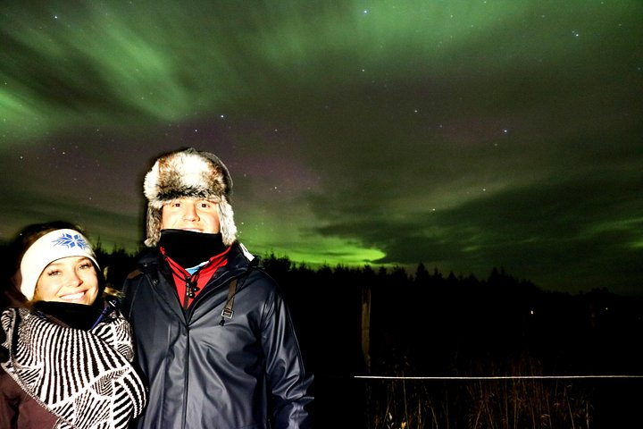 Northern lights close to Akureyri