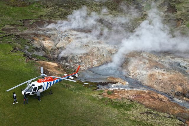 Private Helicopter Tour in Hengill Geothermal Area with Landing - Photo 1 of 7