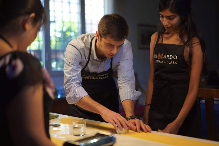 Making fresh ravioli