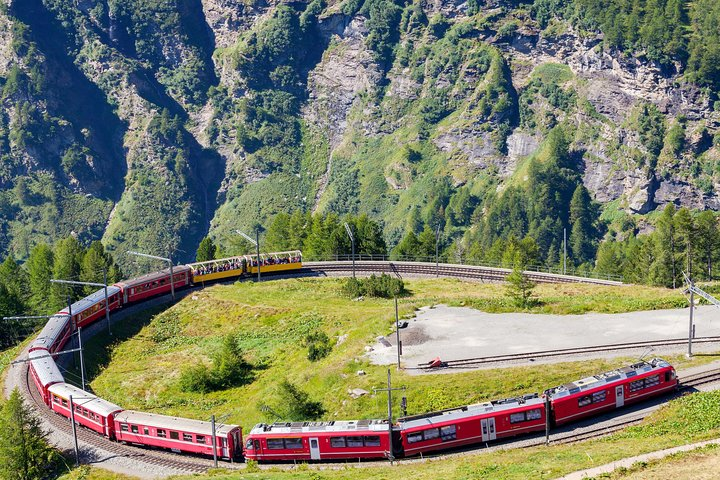 Bernina Scenic Train ride on the Swiss Alps. Small-Group Tour - Photo 1 of 20