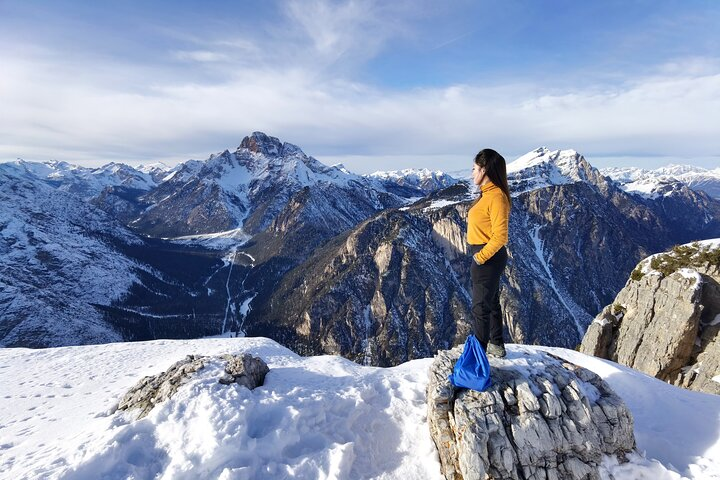 Top of Mt. Piana in the middle of the Dolomites