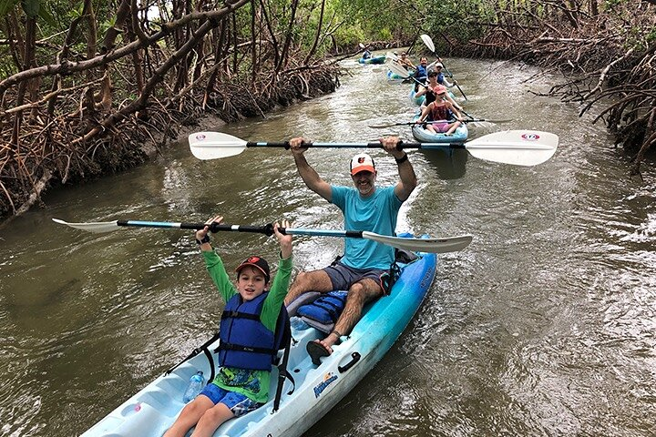 Fun in the mangrove tunnels