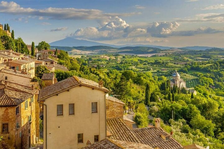 View from Osteria del Borgo where the introductory aperitif will take place