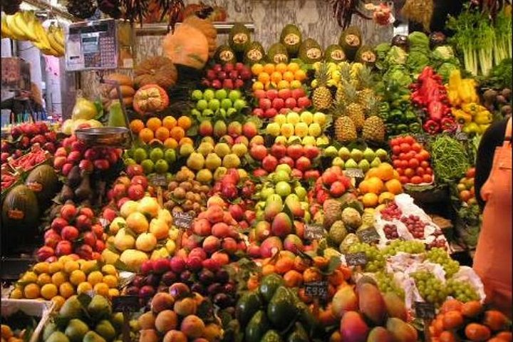 This beautiful presentation of fruit and vegetable on market in Milano