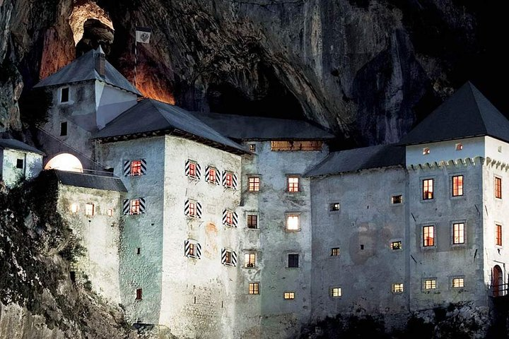 Predjama Castle At Night