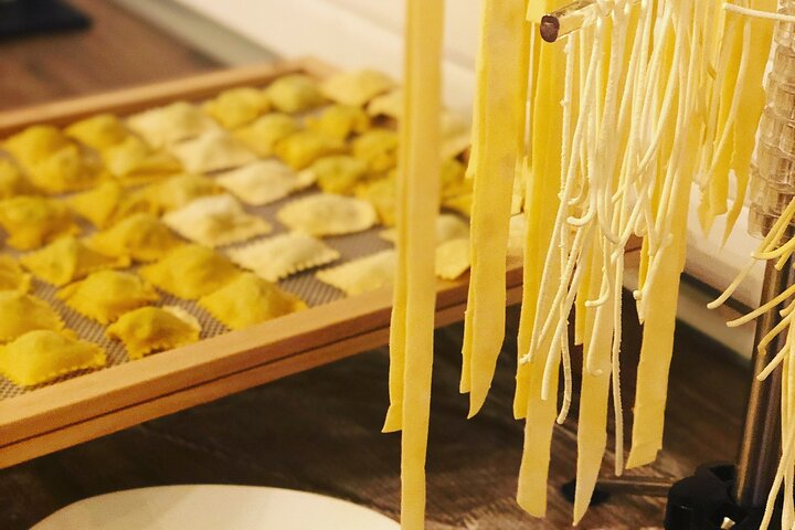 Delicious Home made fettuccine, Ravioli and Tortellini