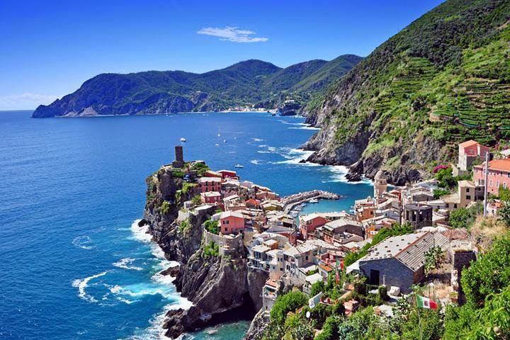 The beautiful coastline of Cinque Terre