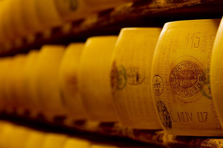 Parmigiano Reggiano Cheese Wheels | Artemilia Guided Tours | Slow Parma Food Experience 