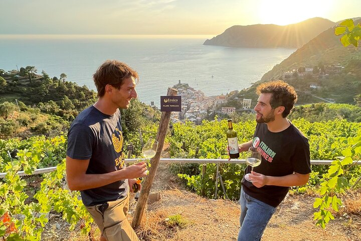 Tasting in the vineyard