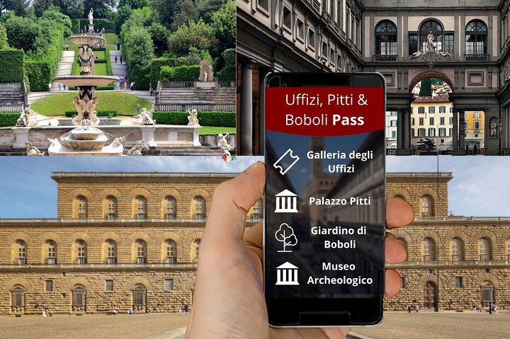 Uffizi Combined Ticket: UFFIZI, PITTI, BOBOLI & digital audioguide - Photo 1 of 21