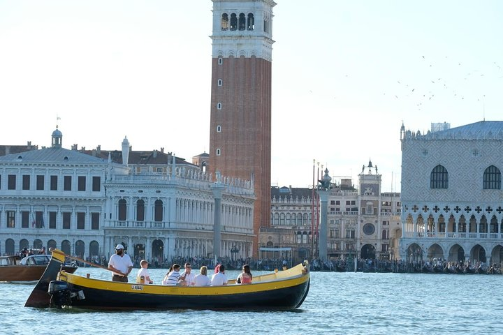 In front of St.Mark's square with the bragozzo "El Sultan"