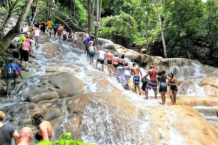 Blue Hole, Secret Falls, and Dunn's River Falls Combo Day-Trip from Montego Bay - Photo 1 of 25