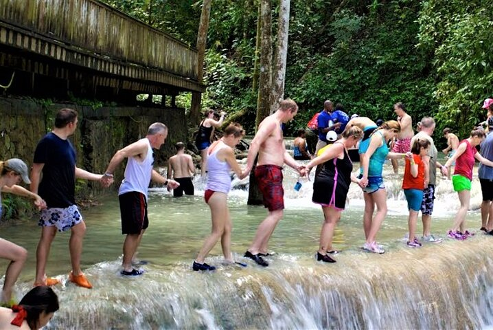 Climbing Dunns River Falls