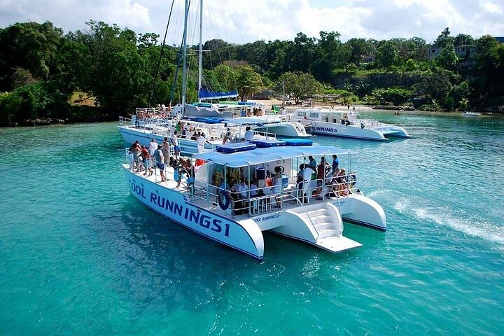  Dunn's River Falls Party Cruise, Blue Hole with Snorkeling, free beverages - Photo 1 of 6