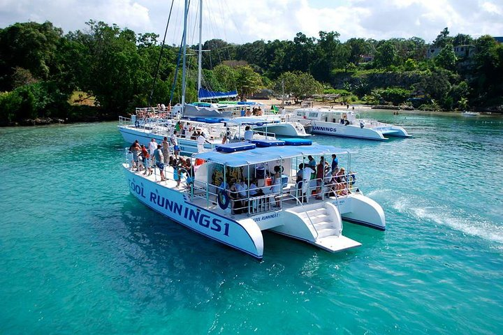 Our catamaran out at sea...