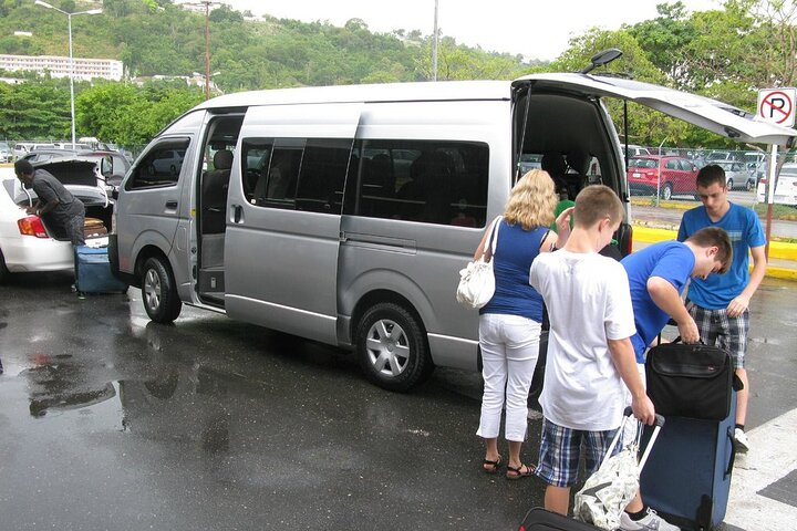 Air conditioned airport van