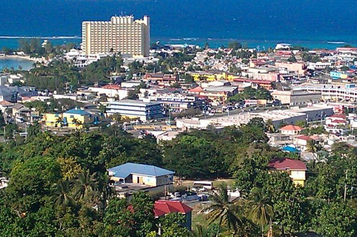 Overlooking the town of Ocho Rios