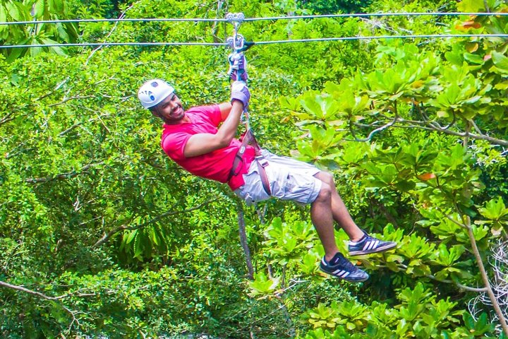 Whoosh through on the zipline