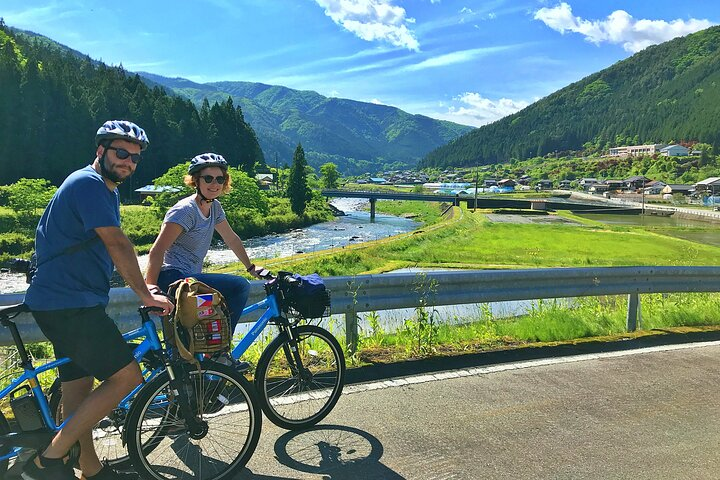 Cycling around the scenic village