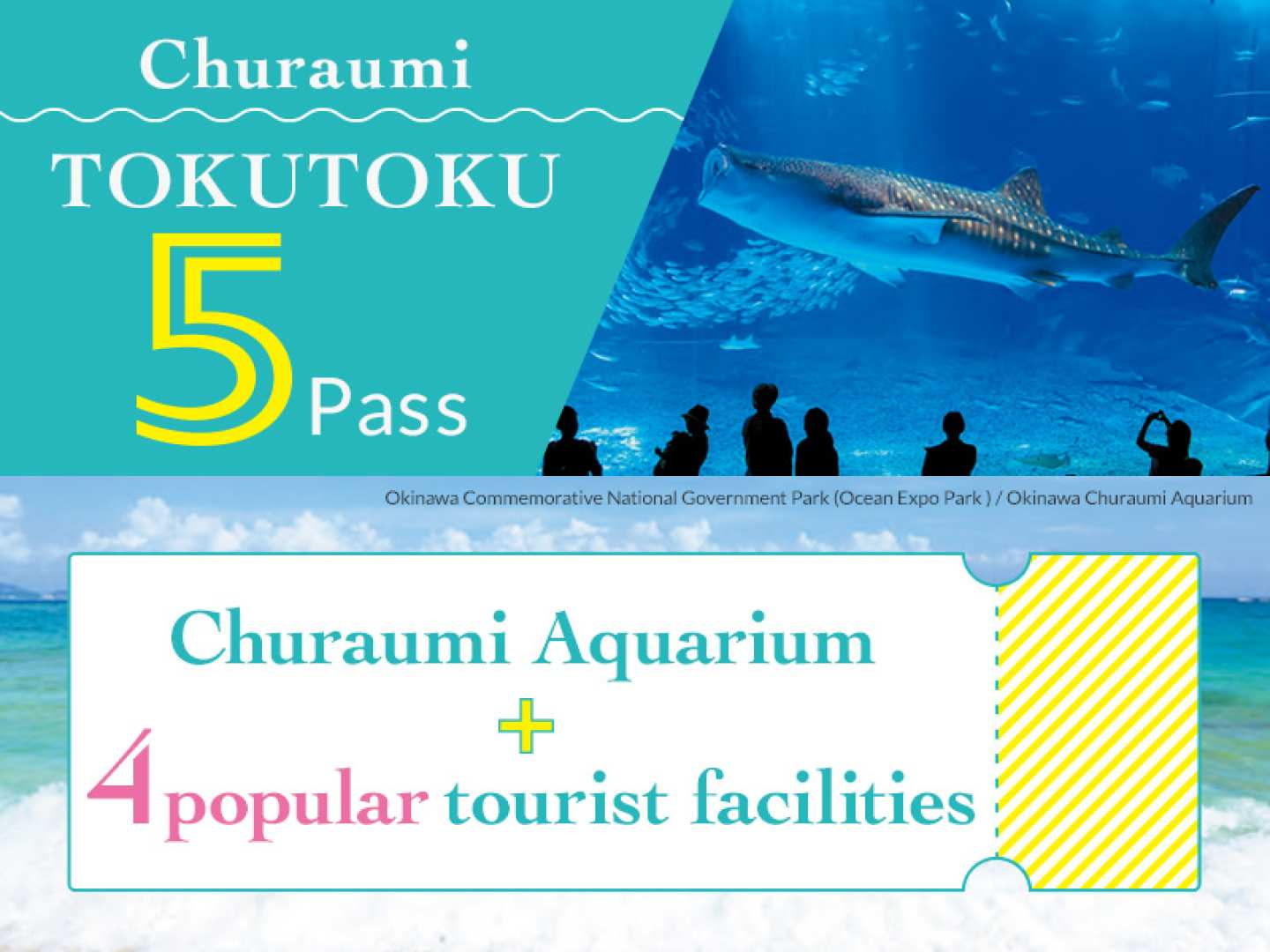 Churaumi Tokutoku 5 Pass / Okinawa Tokutoku 3 Pass｜Instant Confirmation - Photo 1 of 8