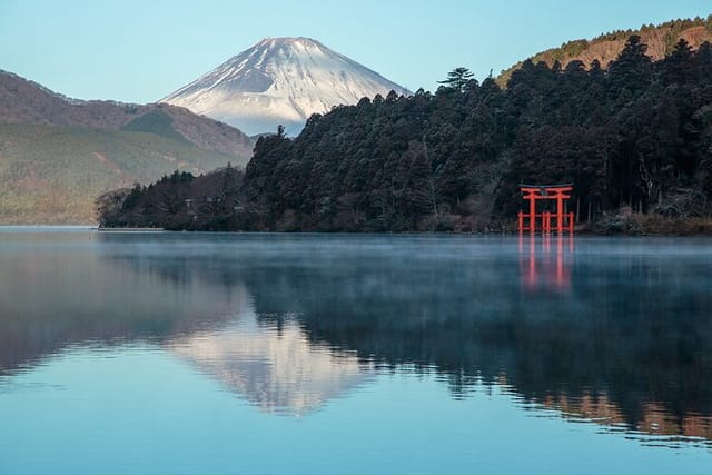 Lake Ashi and Mt.Fuji