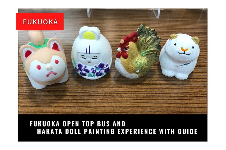 Fukuoka Open Top Bus and Hakata Doll Painting Experience with Guide - Photo 1 of 4