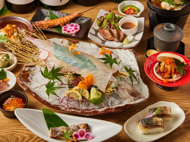 Fukuoka's famous live squid sashimi and Saga beef steaks 【Hakata Kaisen Watsutumi Hakata Honten】 - Photo 1 of 6